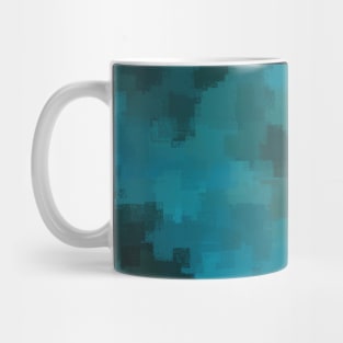 Blue and Green Painting Strokes Mug